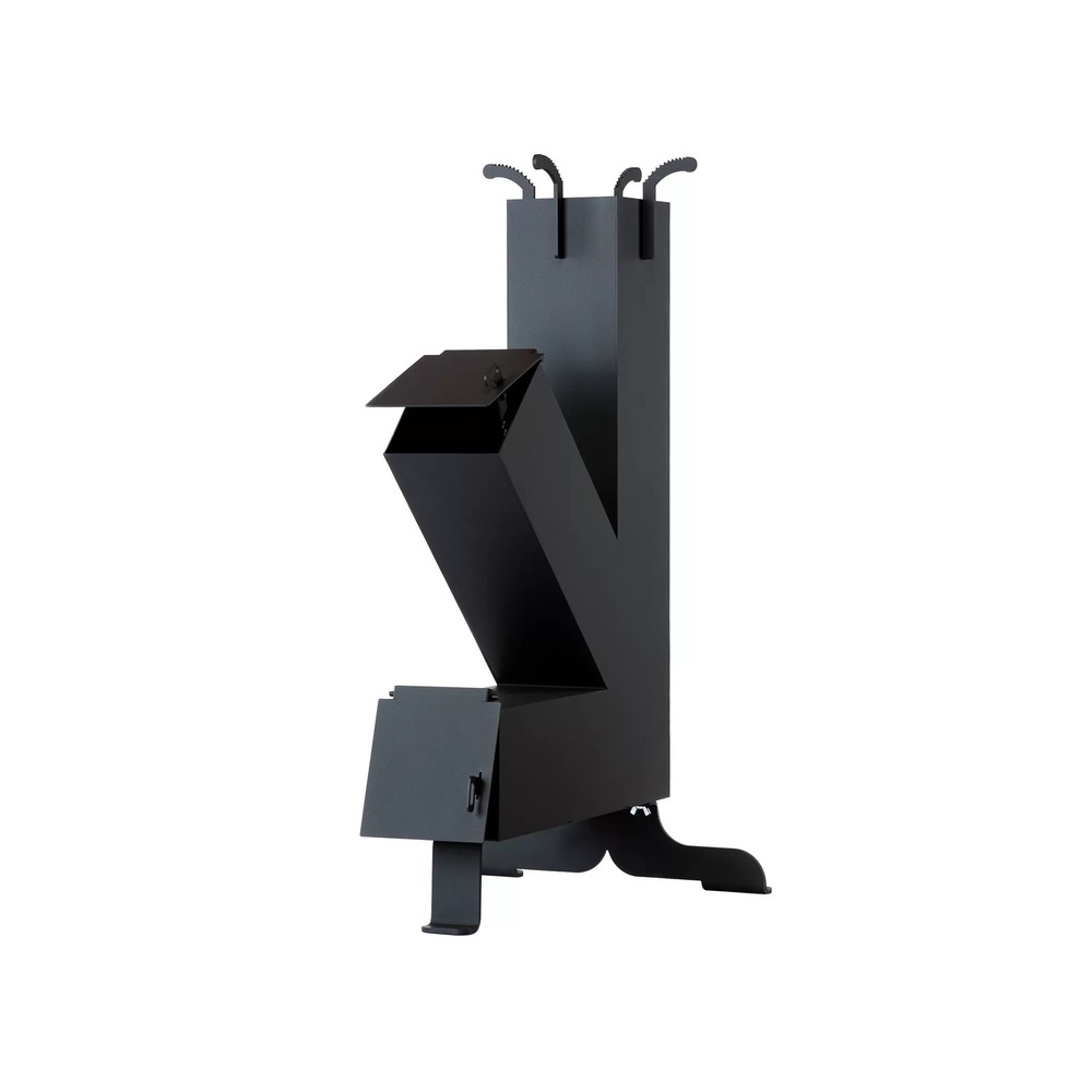 Soba tip racheta FM, otel emailat, 400 x 530 x 830 mm