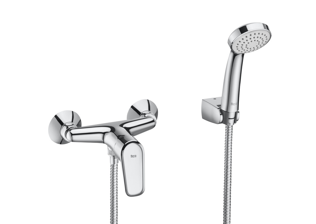 Duș de perete cu duș de mână, furtun flexibil de 1.50 ml