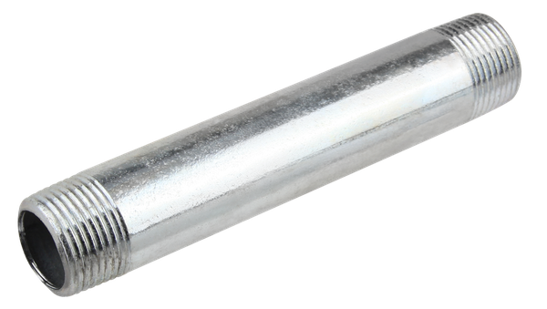 Prelungire/ștuț țeavă zincată filetată fe-fe, 1 ¼"x240 mm