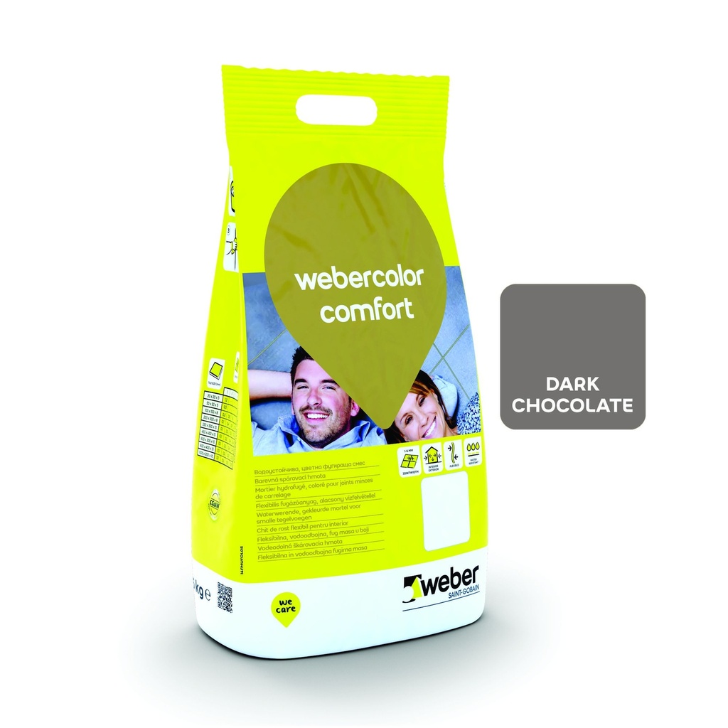 Weber color comfort dark chocolate 2 kg/punga (R403)