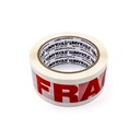 Bandă SCOTCH „FRAGIL” – pentru ambalare rosu/alb 48 mm, 66 ml