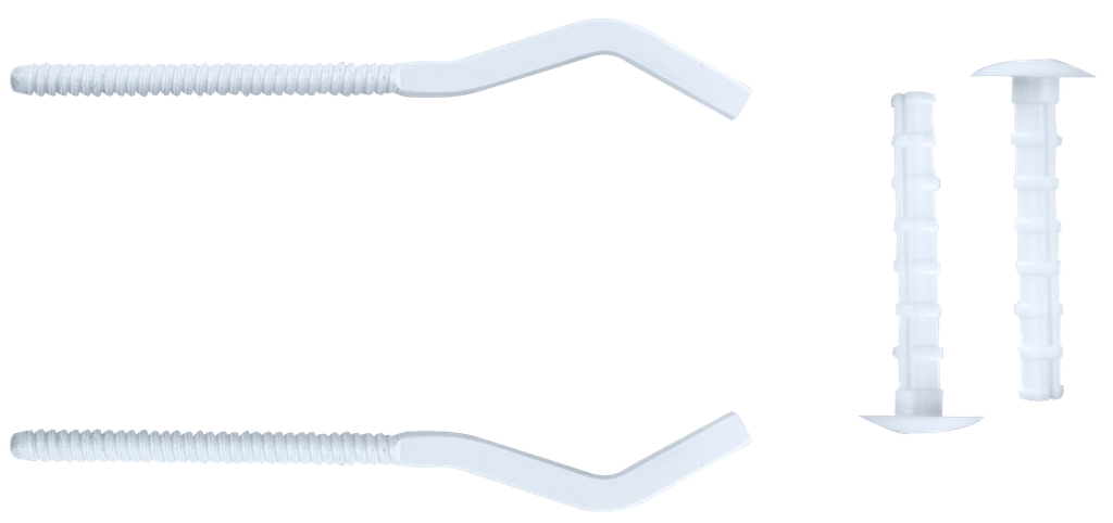 Set 2 console prindere calorifer aluminiu D. 8x165 mm