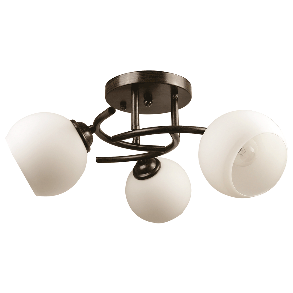 Lustra Ramona wenge+alb 3xE27 60 W