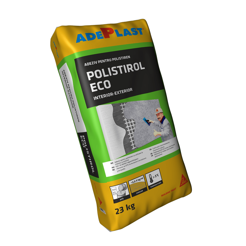 Adeziv ADEPLAST Polistirol Eco pentru polistiren expandat, 23 kg