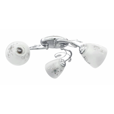 Lustră Daisy E27 crom/alb max. 3x60W