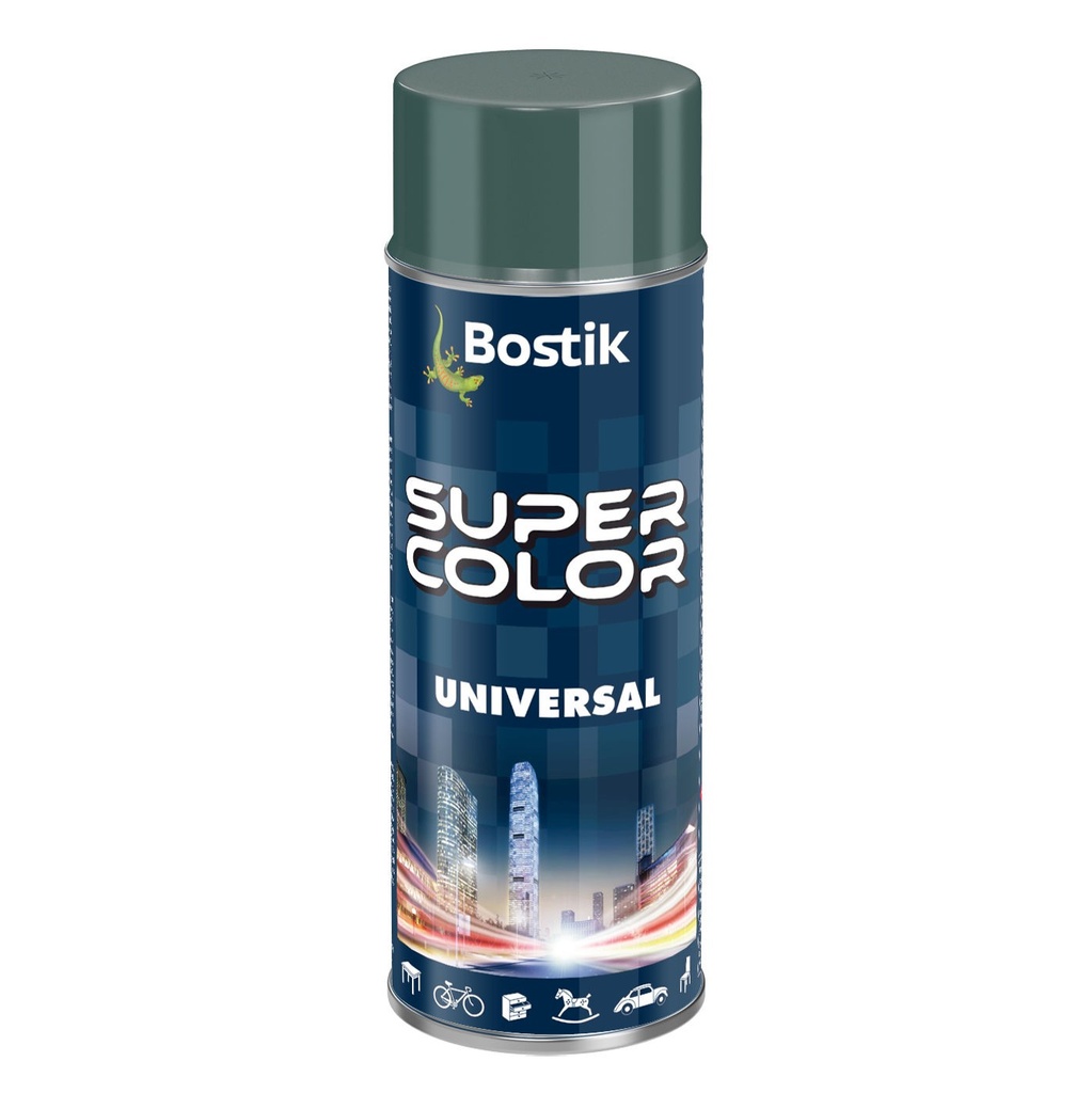 Spray vopsea Bostik Color Universal, RAL 7011 gri metal interior/exterior, 400 ml