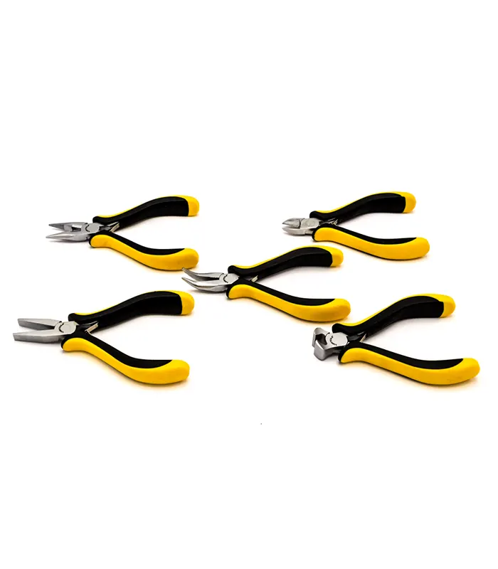Set 5 cleşti mecanică fină, 125 mm
