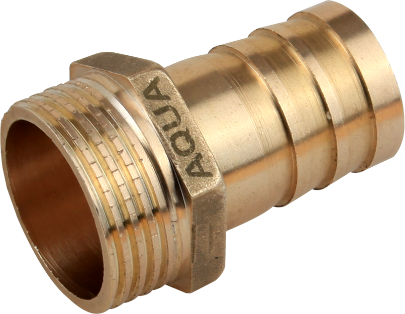 Ștuț alamă portfurtun, fe 1/2”, D 10 mm