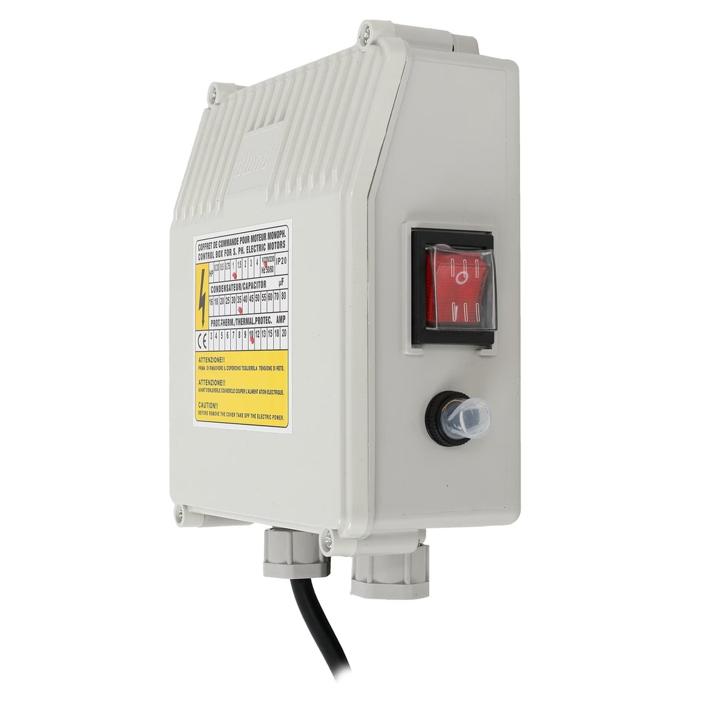 Control box 0.75 kW pompe submersibile