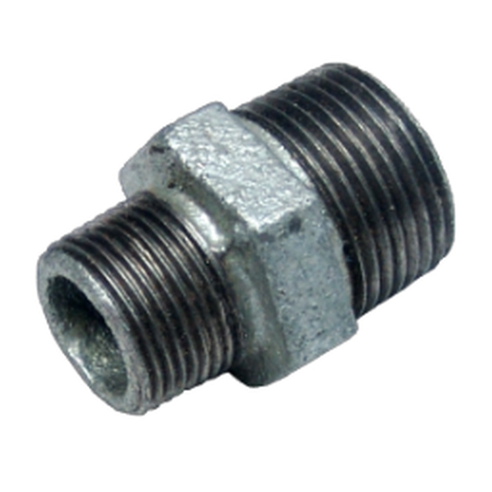 Niplu zincat redus D. 1"x3/4"