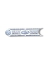 List ceramic decor 200x50 mm, grey