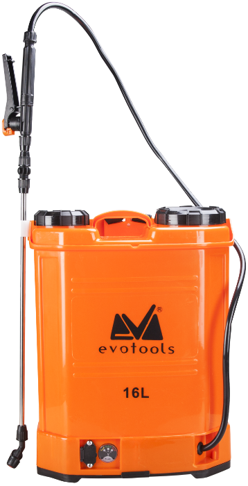 Pompa de stropit cu acumulator si spatiu depozitare V. 16 L