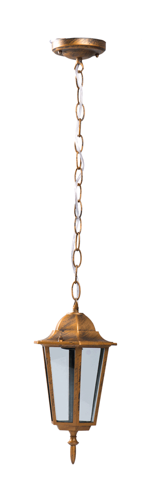 Aplică felinar cu lanț Corona Antic E27 max. 1x60W, pentru exterior IP44, culoare mahon mat