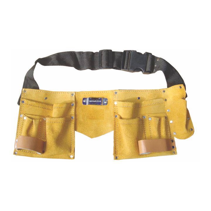 Centură scule din piele, 10 compartimente