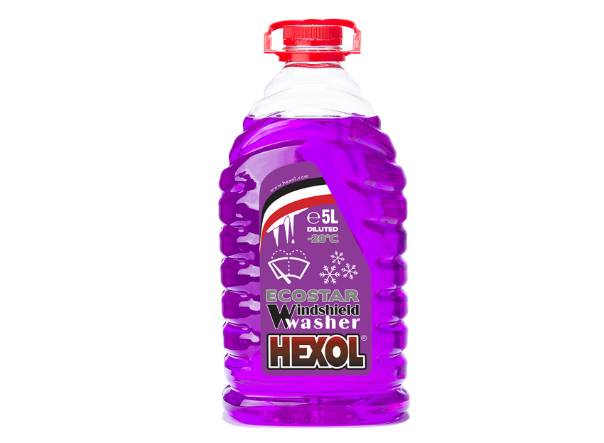 Lichid iarnă parbriz Hexol Ecostar diluat -20°C, 5 l