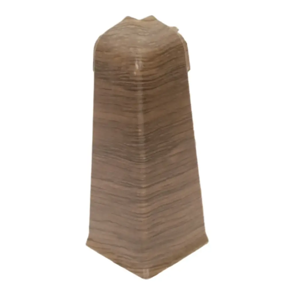 Colț exterior PVC pentru plintă SG75-70 stejar dark bourbon