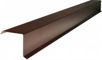 Cornier de margine RAL 8017 maro lucios pentru țiglă metalică, 0.4x208x2000 mm 