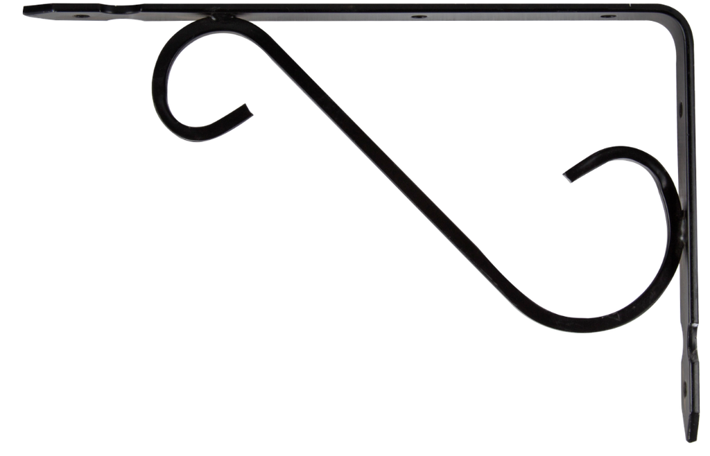 Consola metalica rustica, 150x100 mm, negru