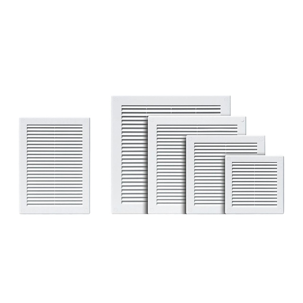 Grilă de aerisire simplă cu plasă, 25x25 cm