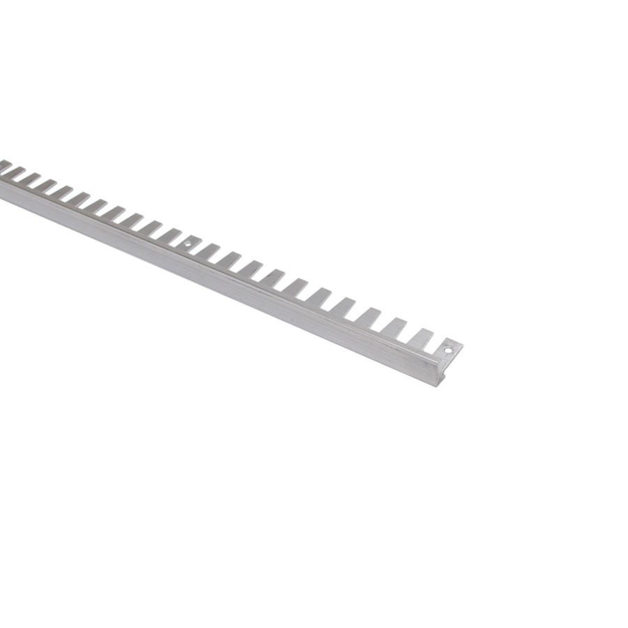 Profil aluminiu pentru terminație gresie şi faianţă curbabil, 2.5 ml