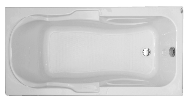 Cadă de baie rectangulară din acril Marlene,160x75x40 cm