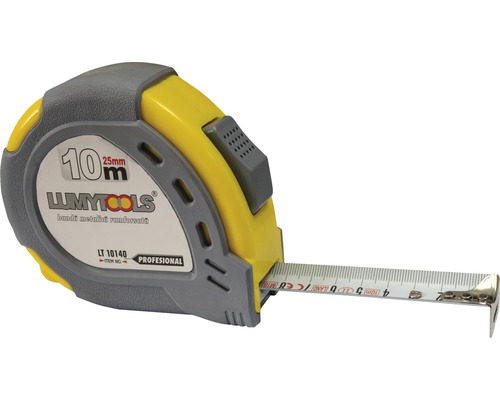 Ruletă cu bandă ranforsată cu autoblocare, 25 mm x 10 ml