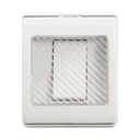 Întrerupător alb simplu Total Green IP55, montaj aplicat