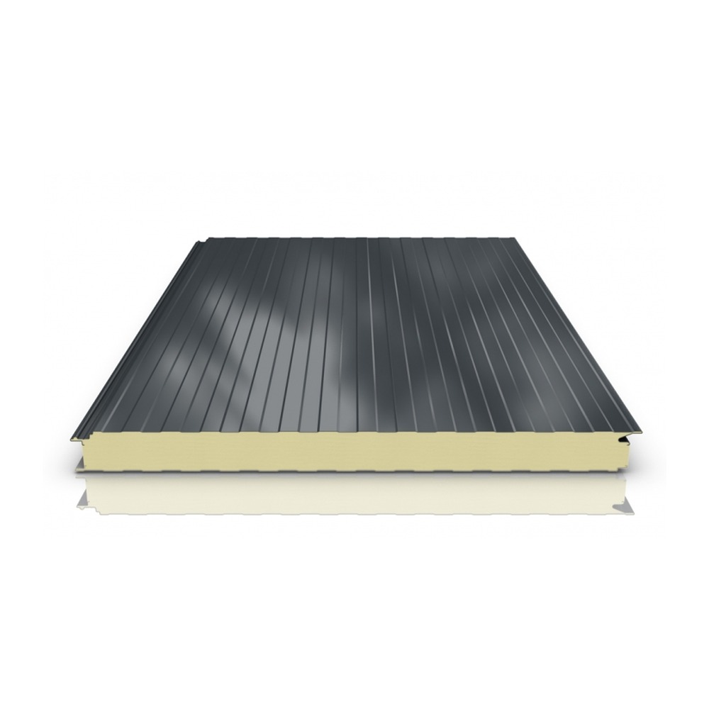 Panou sandwich perete PUR, prindere vizibila, ral 7016, 50 mm talba 03-03mm, 12 ml