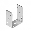Suport stâlp zincat tip U, 101x120x60x4 mm