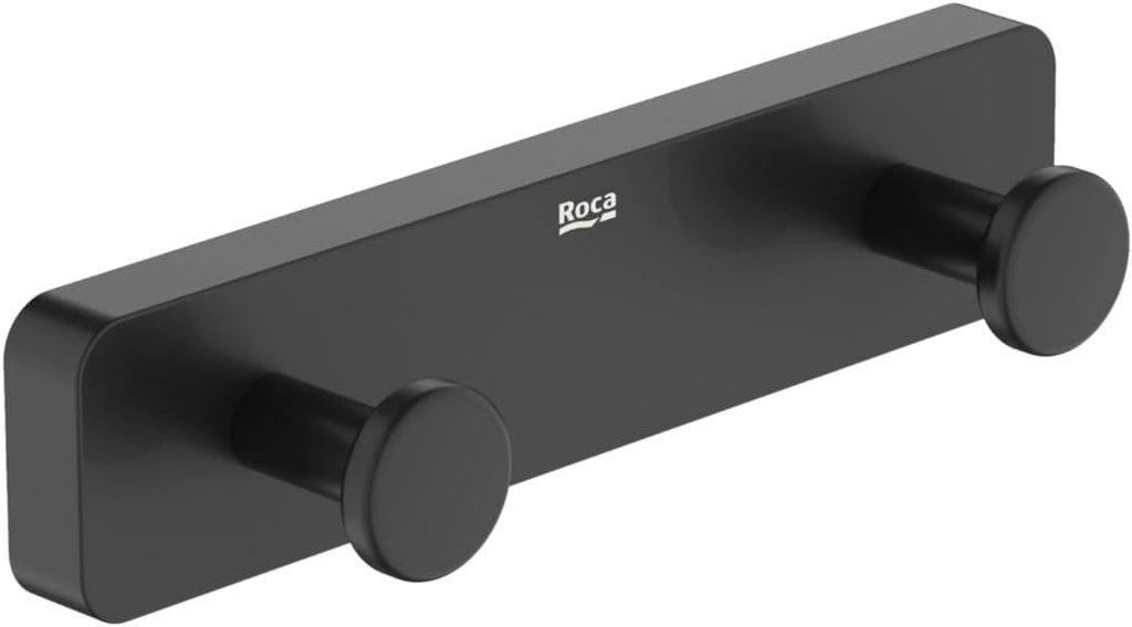 Cuier dublu halat de baie, Sonata, matt black