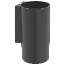 Suport periuțe de dinți suspendat, Sonata, matt black