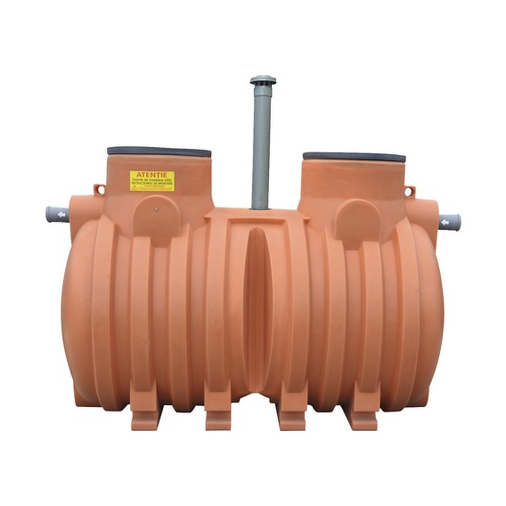 Fosă septică bicamerală 5-6 persoane VALROM, 3500 l