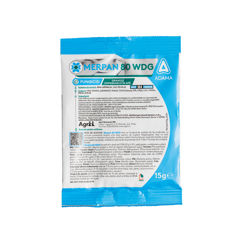 [P003412] Fungicid MERPAN 80 WDG - 15 gr