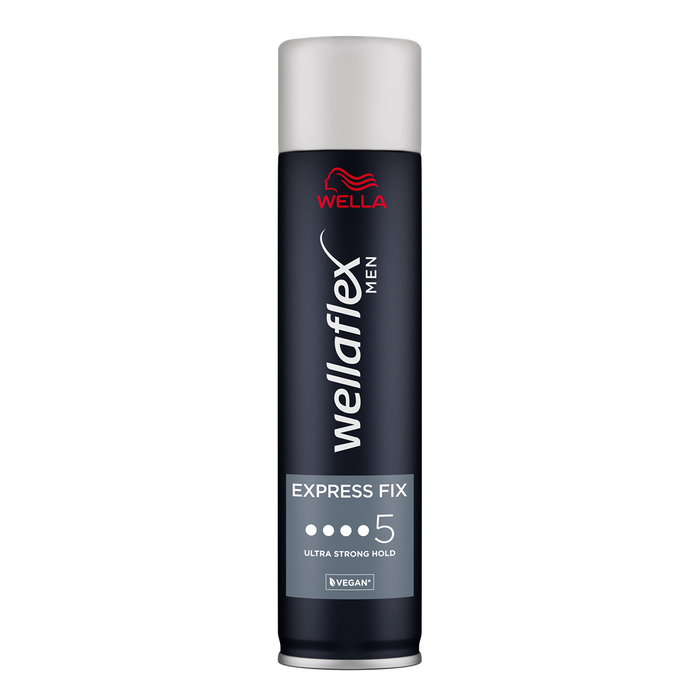 [P010146] Fixativ pentru coafat WELLAFLEX Men Express Fix, cu fixare ultra puternica, fixare: 5/5, 250 ml