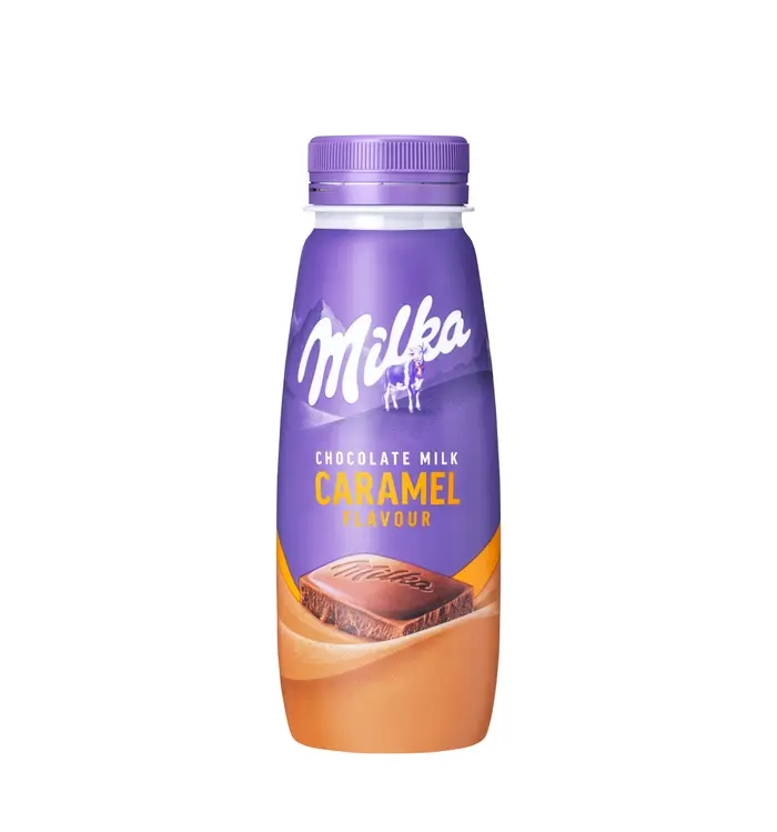 [P010950] MILKA Caramel Flavour, lapte cu ciocolata, gust de caramel, 250 ml