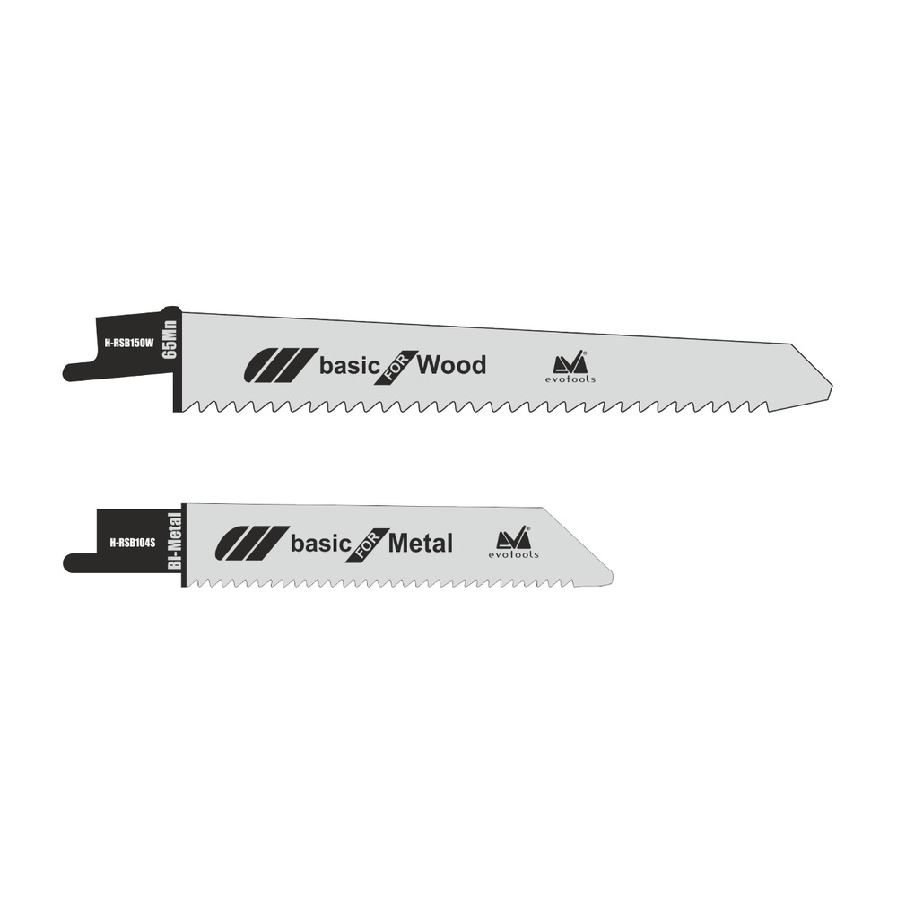 Pânză fierăstrău tip sabie lemn - metal, 2 buc
