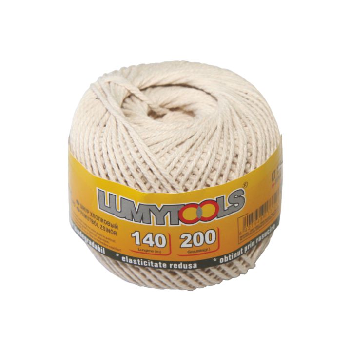 Şnur din bumbac, 200 gr, 140 ml