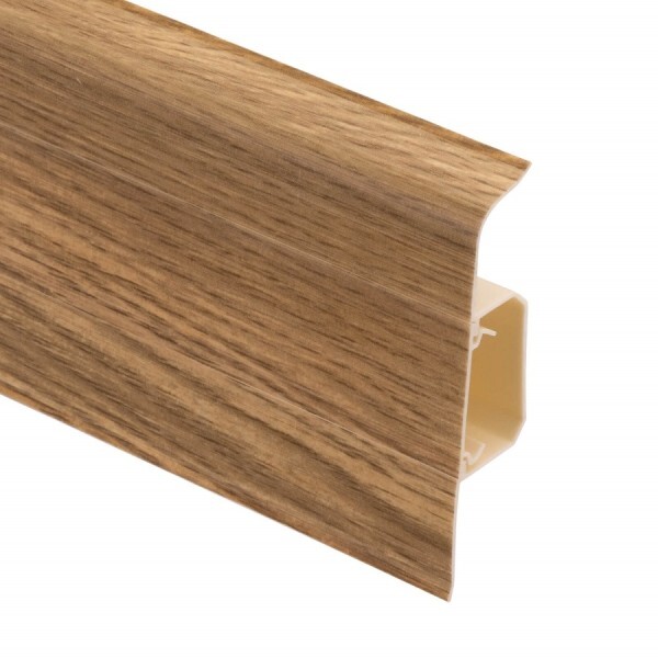 Plintă cu canal din PVC pentru parchet SG75 Stejar Rubens, 2200x75x24.5 mm