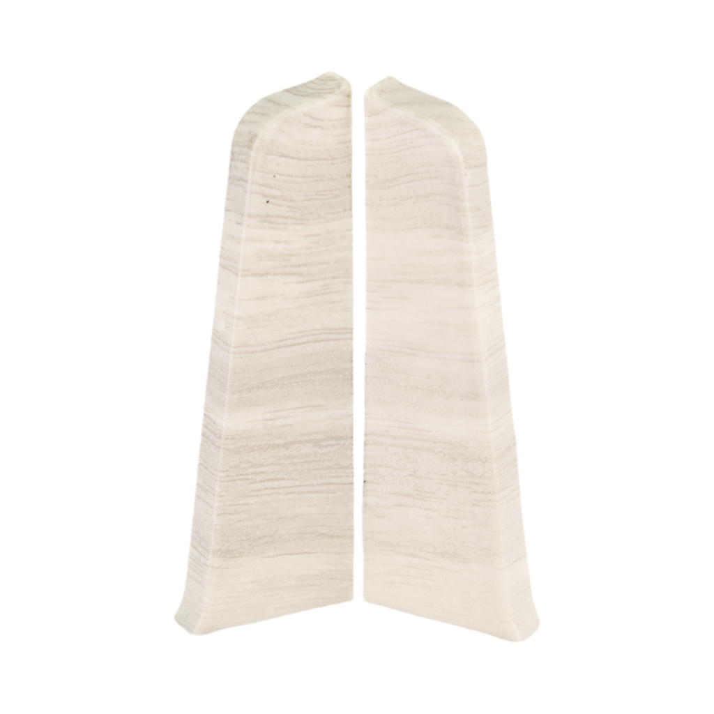 Capăt PVC plintă stânga+dreapta plintă parchet SG 75 Stejar Dakota, 2 buc/set