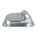 Opritor zincat pentru porți batante, 158x138x50 mm