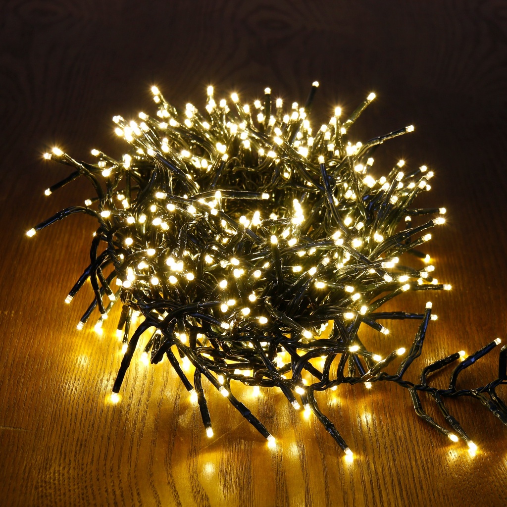 Instalatie Craciun Cris, sir 300LED, alb cald, cu 8  functii, cu timer, 15 ml, cu baterie , cu memorie