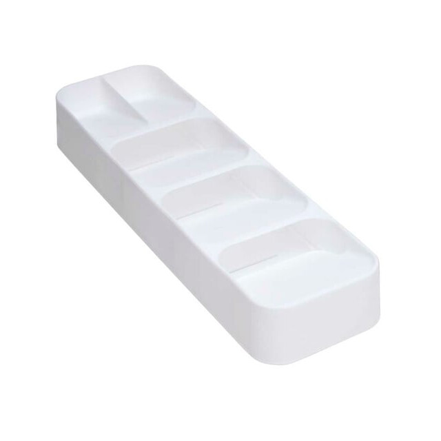 Organizator compact pentru tacâmuri cu 5 compartimente, 39x11.2×5.2 cm