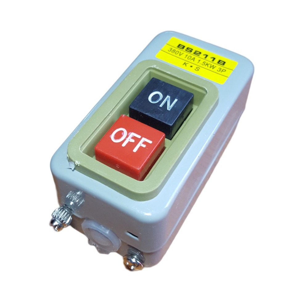 Întrerupător de forță ON/OFF BS-211B 10 A, carcasă metalică, montaj interior/exterior