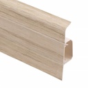 Plintă cu canal din PVC pentru parchet SG 75 Stejar Dakota, 2200x75x24.5 mm