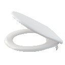 Capac WC universal cu închidere lentă A604 duroplast alb, 37x44.5 cm