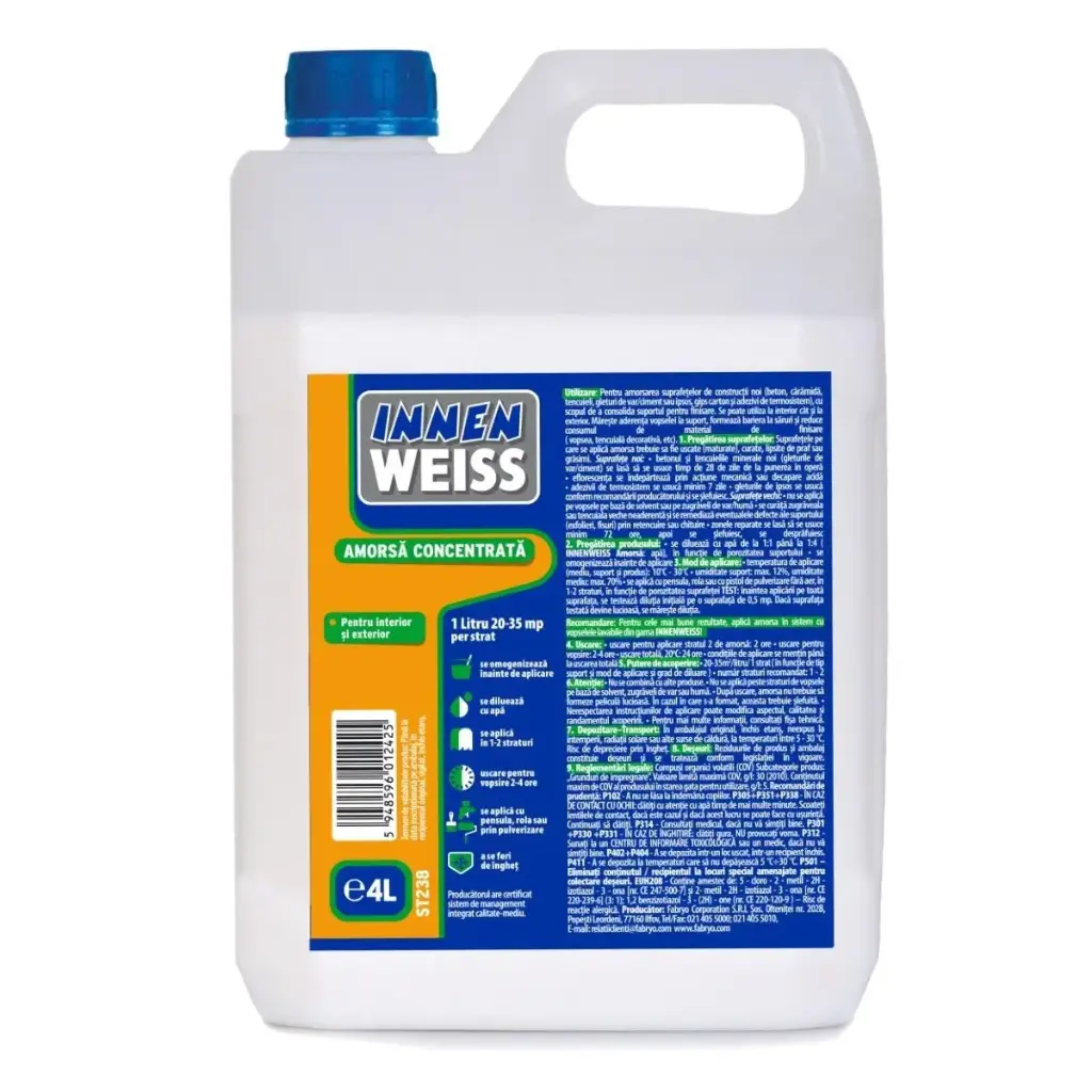 Amorsă Innenweiss concentrată 1-4, 4 l
