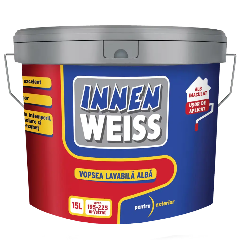 Vopsea lavabilă, Innenweiss, exterior, 15l