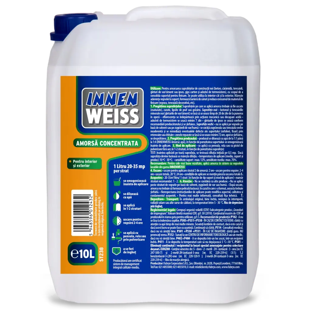 Amorsă Innenweiss concentrată 1-4, 10 l