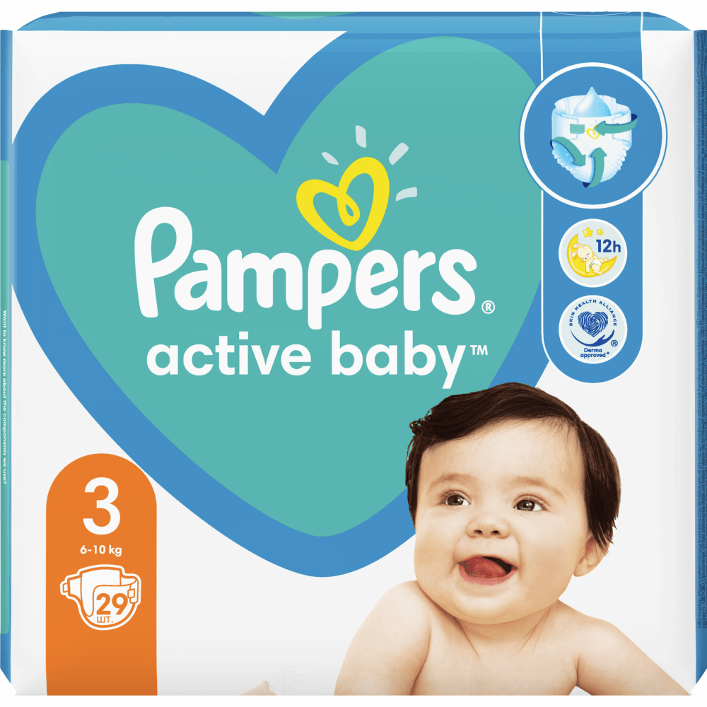 Pampers Active Baby Dry Nr 3 29 buc/bax