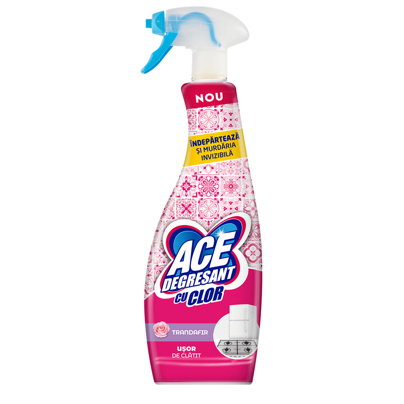 Spray ACE degresant pentru bucatarie cu clor, 650 ml